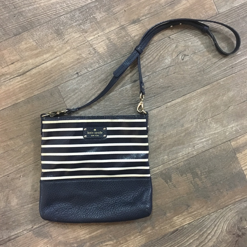 Blue & White Kate Spade Crossbody Bag
